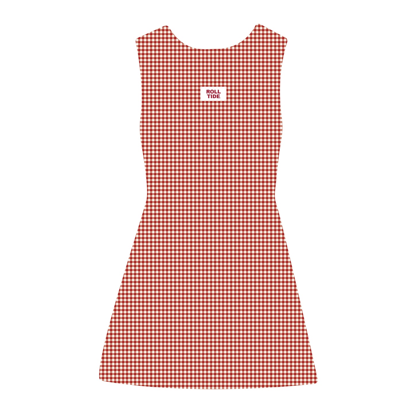The Grace Gingham Dress Roll Tide Woven Label | Crimson