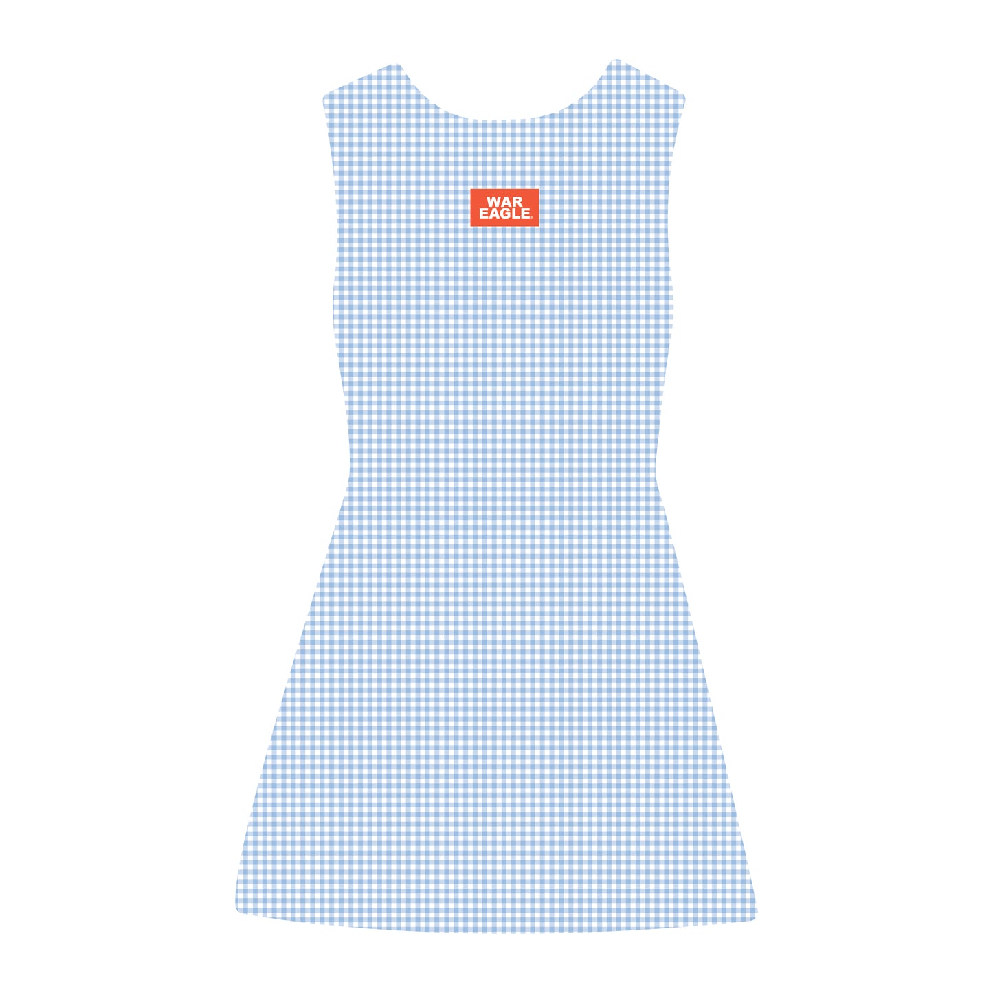 The Grace Gingham Dress War Eagle Woven Label | Light Blue