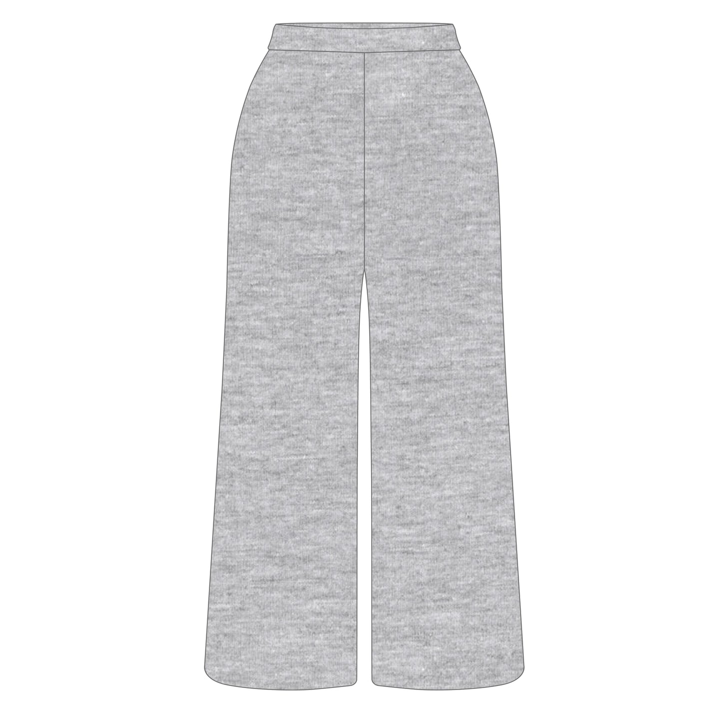 The Ava Airy Pants War Eagle Woven Label | Heather Grey