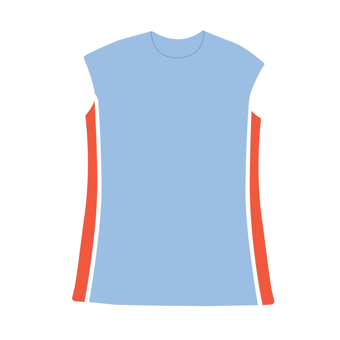 The Campbell Cap Sleeve Dress War Eagle Woven Label | Youth Light Blue