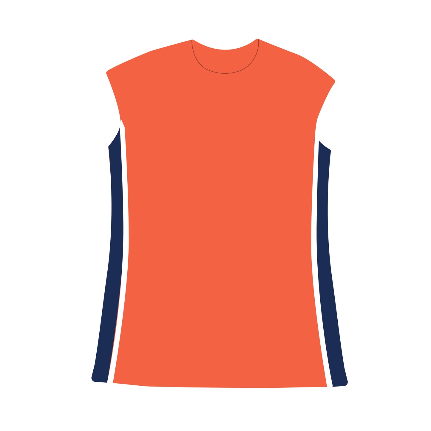 The Campbell Cap Sleeve Dress War Eagle Woven Label | Youth Orange