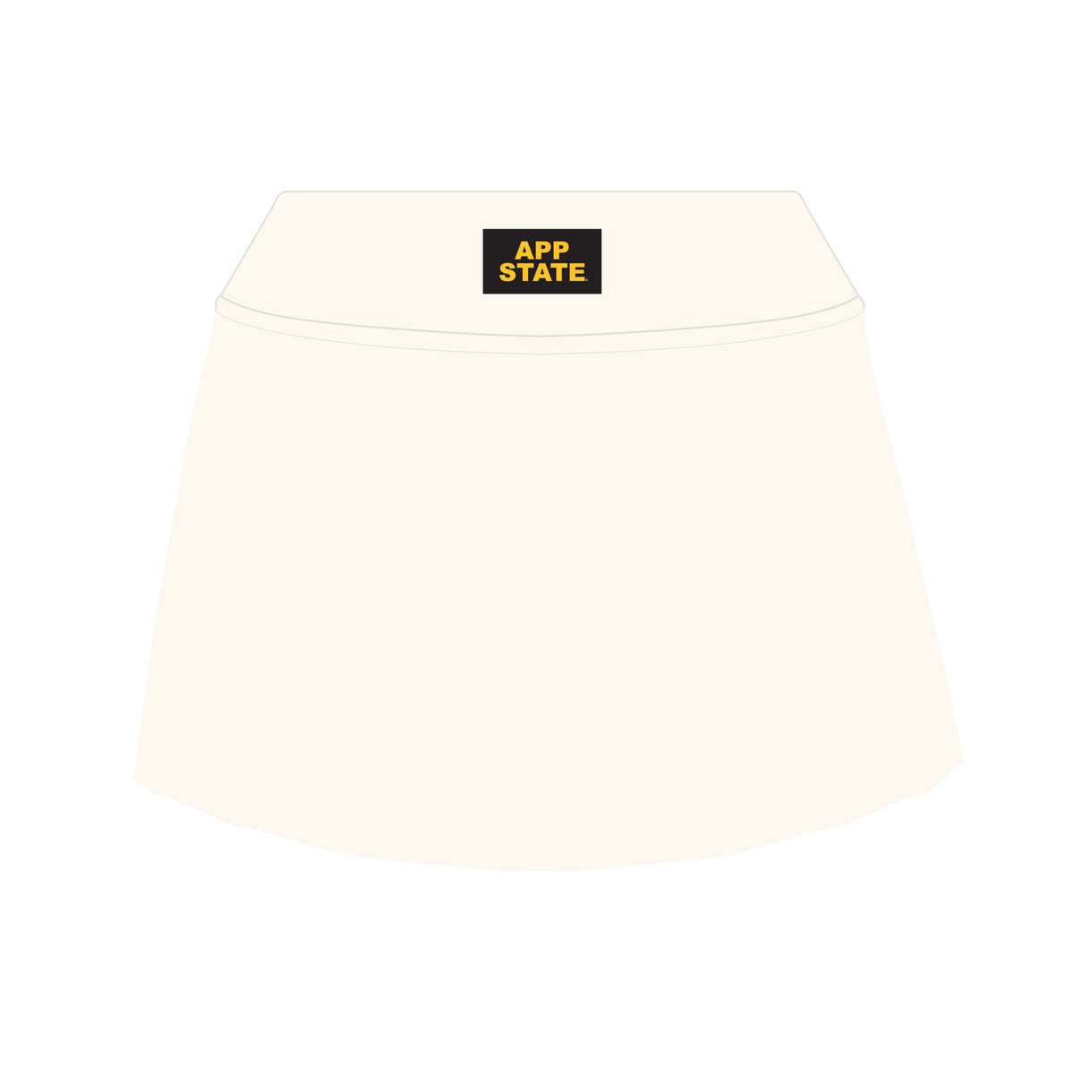 The Alli Tennis Skort App State Woven Label | Bone