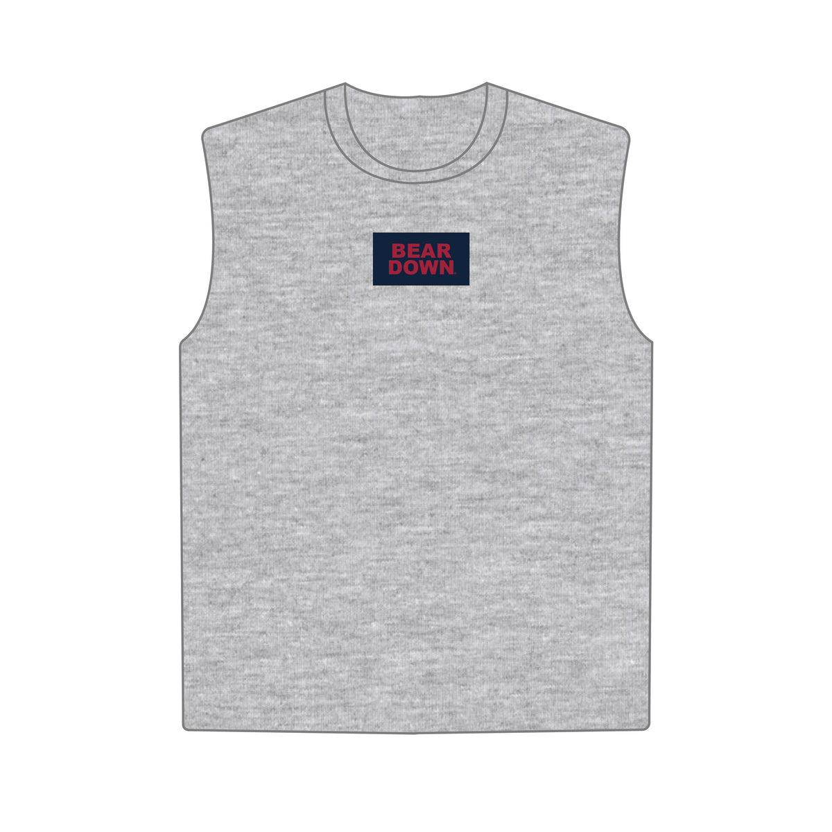 The Anna Active Tank Bear Down Woven Label | Youth Heather Grey