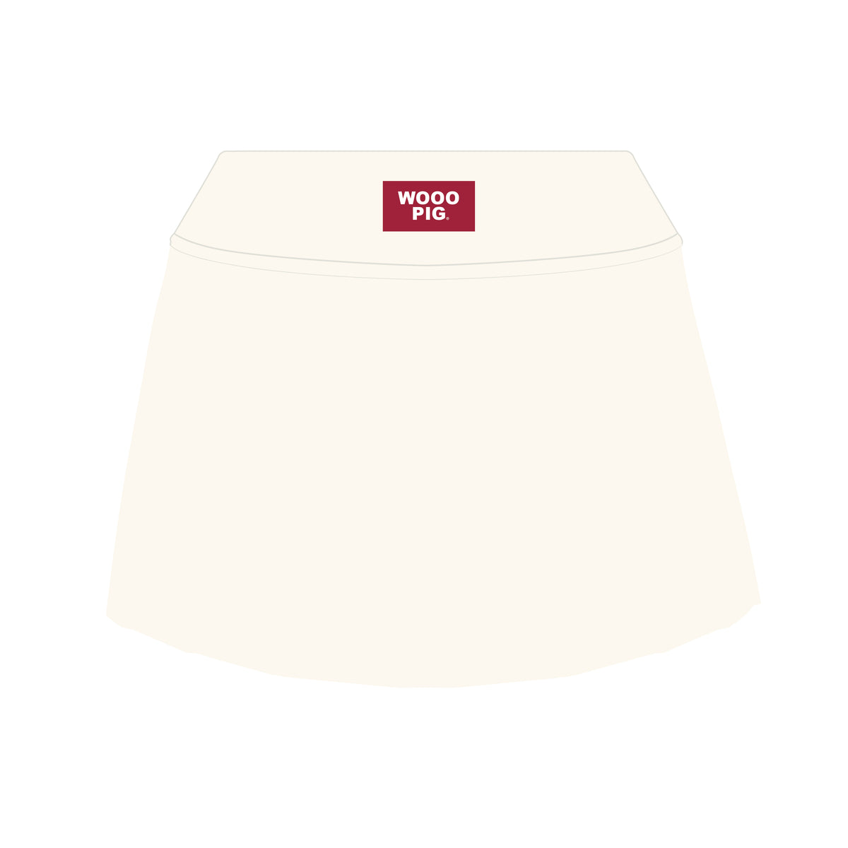 The Alli Tennis Skort Wooo Pig Woven Label | Bone