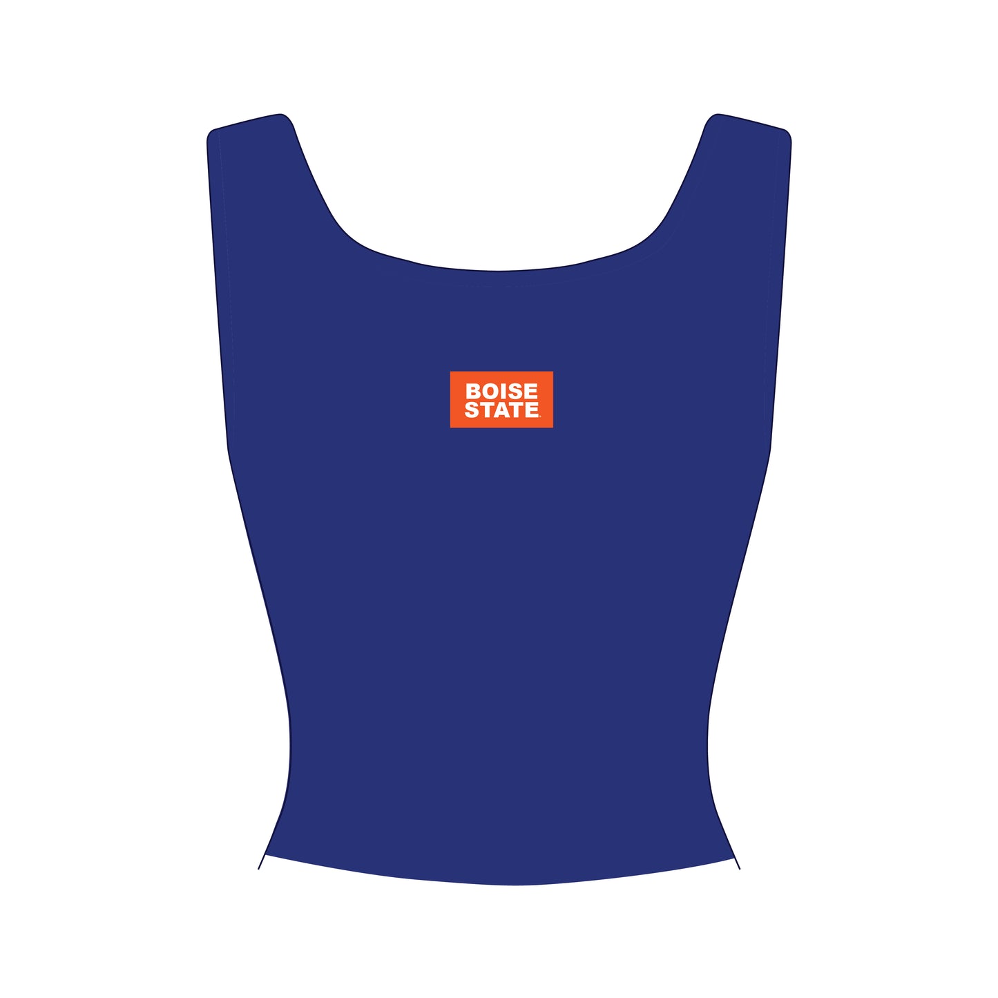 The Alli Ribbed Tank Boise State Woven Label | Royal