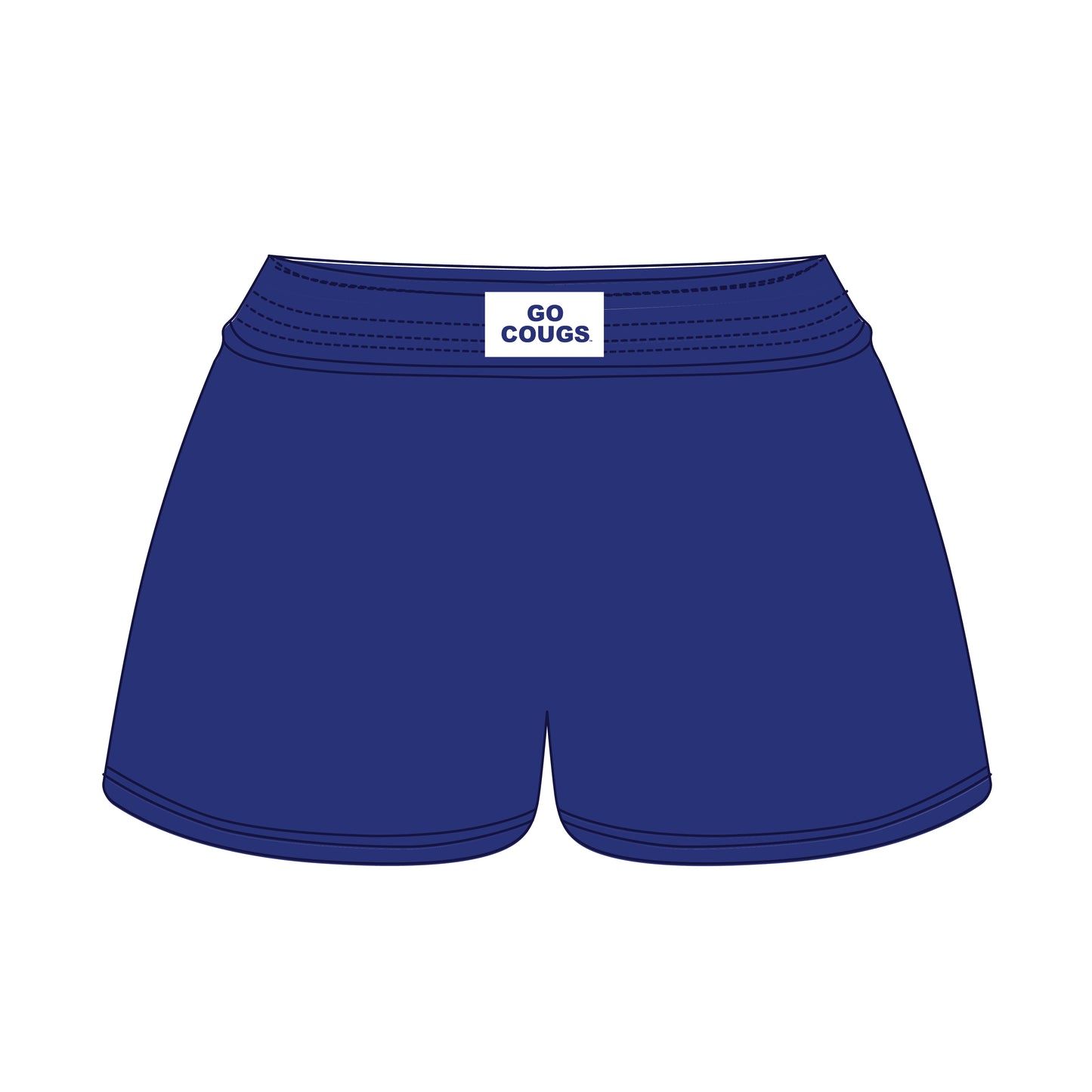 The Liz Nylon Shorts Go Cougs Woven Label | Youth Royal