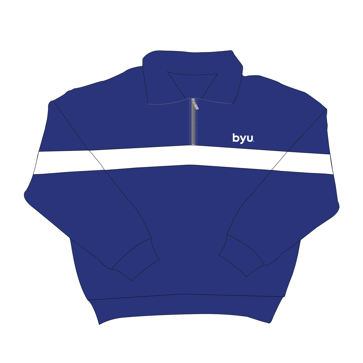 The Heather Half Zip BYU | Youth Royal
