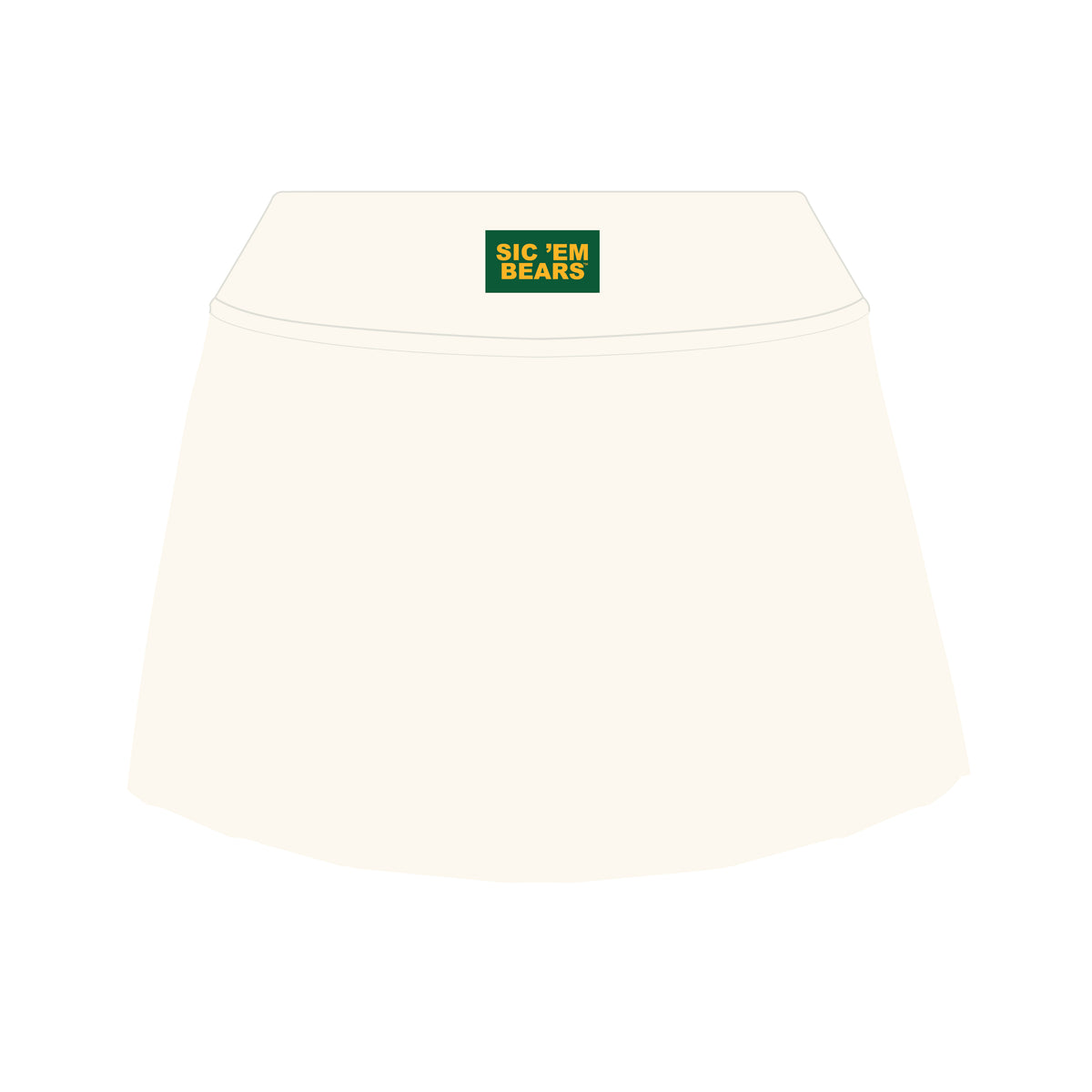 The Alli Tennis Skort Sic 'Em Bears Woven Label | Bone