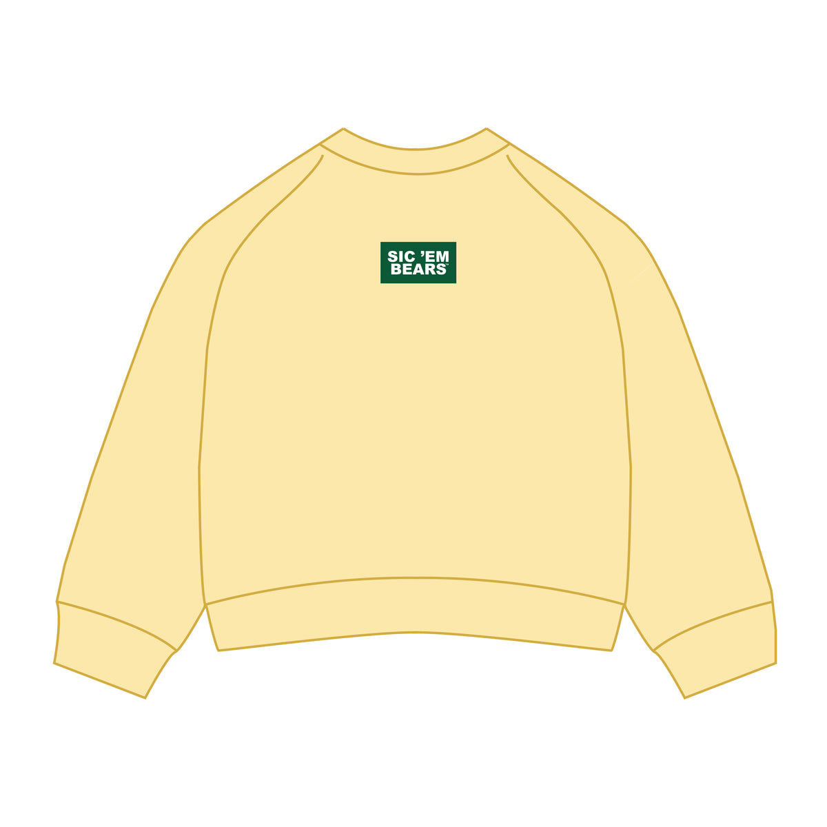 The Ava Airy Crewneck Sic 'Em Bears Woven Label | Butter
