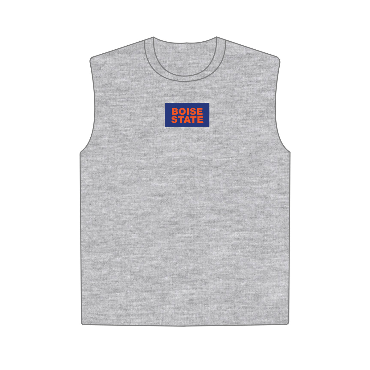 The Anna Active Tank Boise State Woven Label | Heather Grey