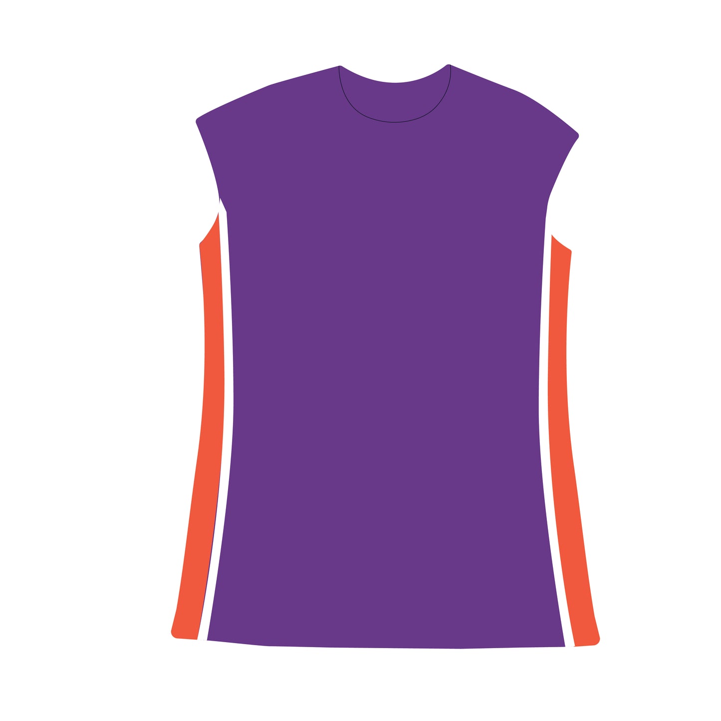The Campbell Cap Sleeve Dress Fight Tigers Woven Label | Youth Purple