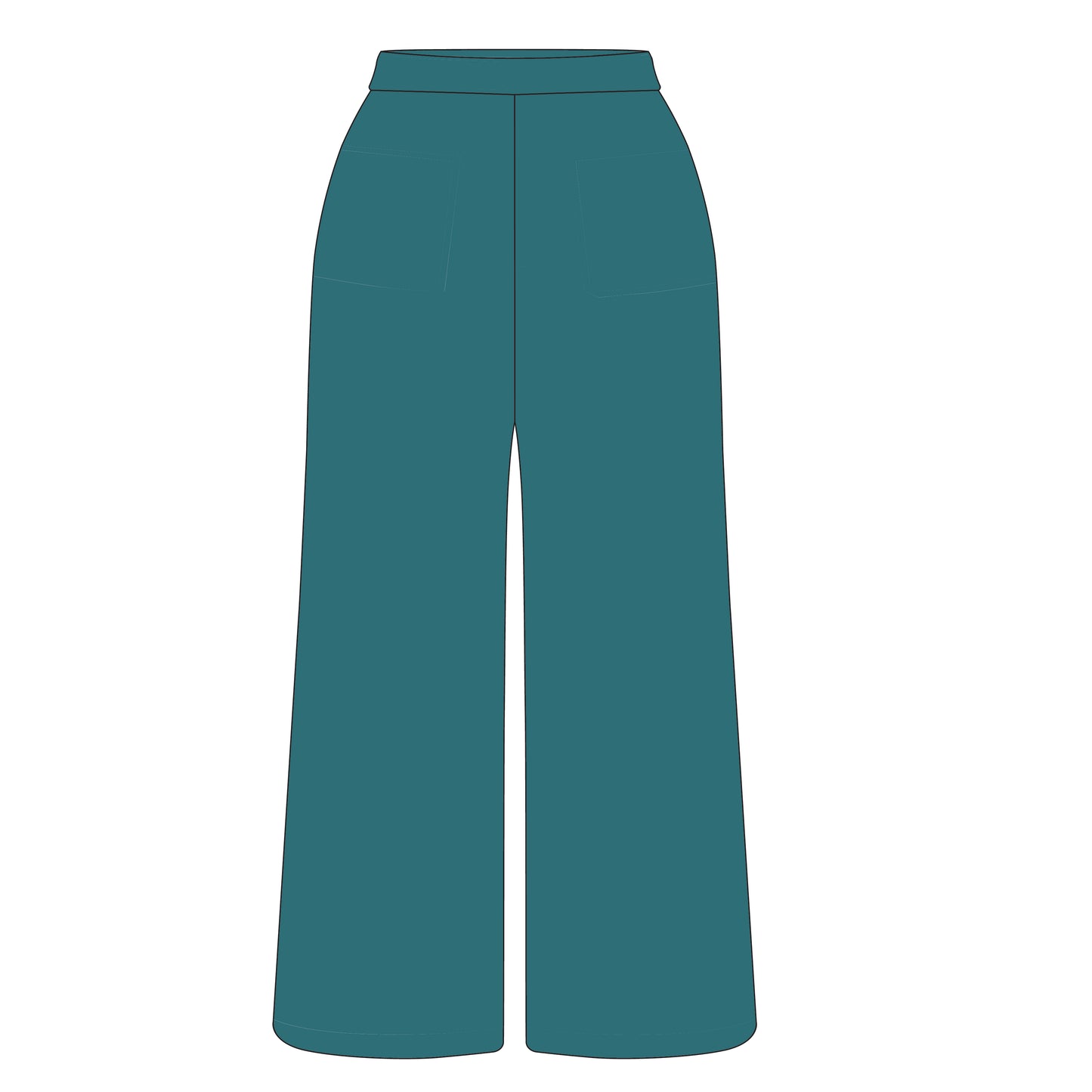 The Ava Airy Pants Teal Nation Woven Label | Youth Teal