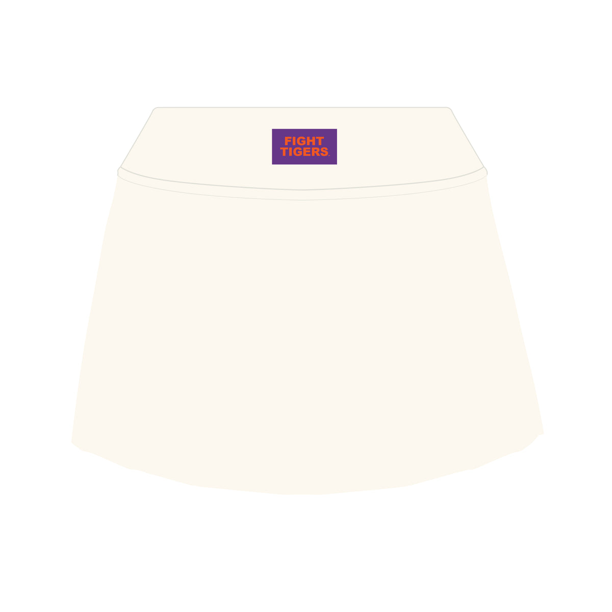 The Alli Tennis Skort Fight Tigers Woven Label | Bone