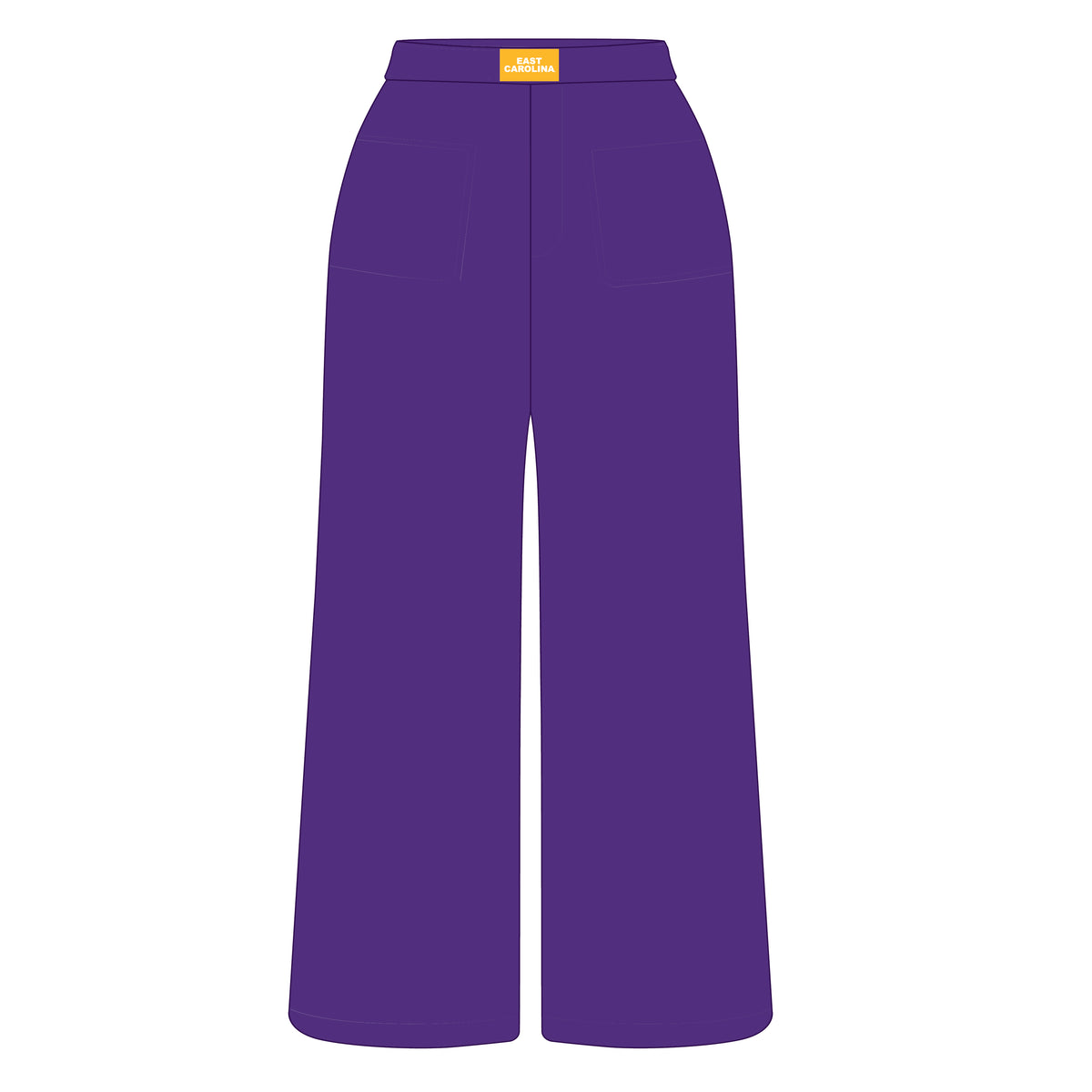 The Ava Airy Pants East Carolina Woven Label | Purple