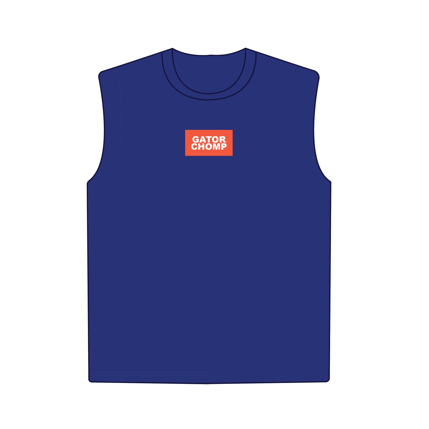 The Anna Active Tank Gator Chomp Woven Label | Youth Royal
