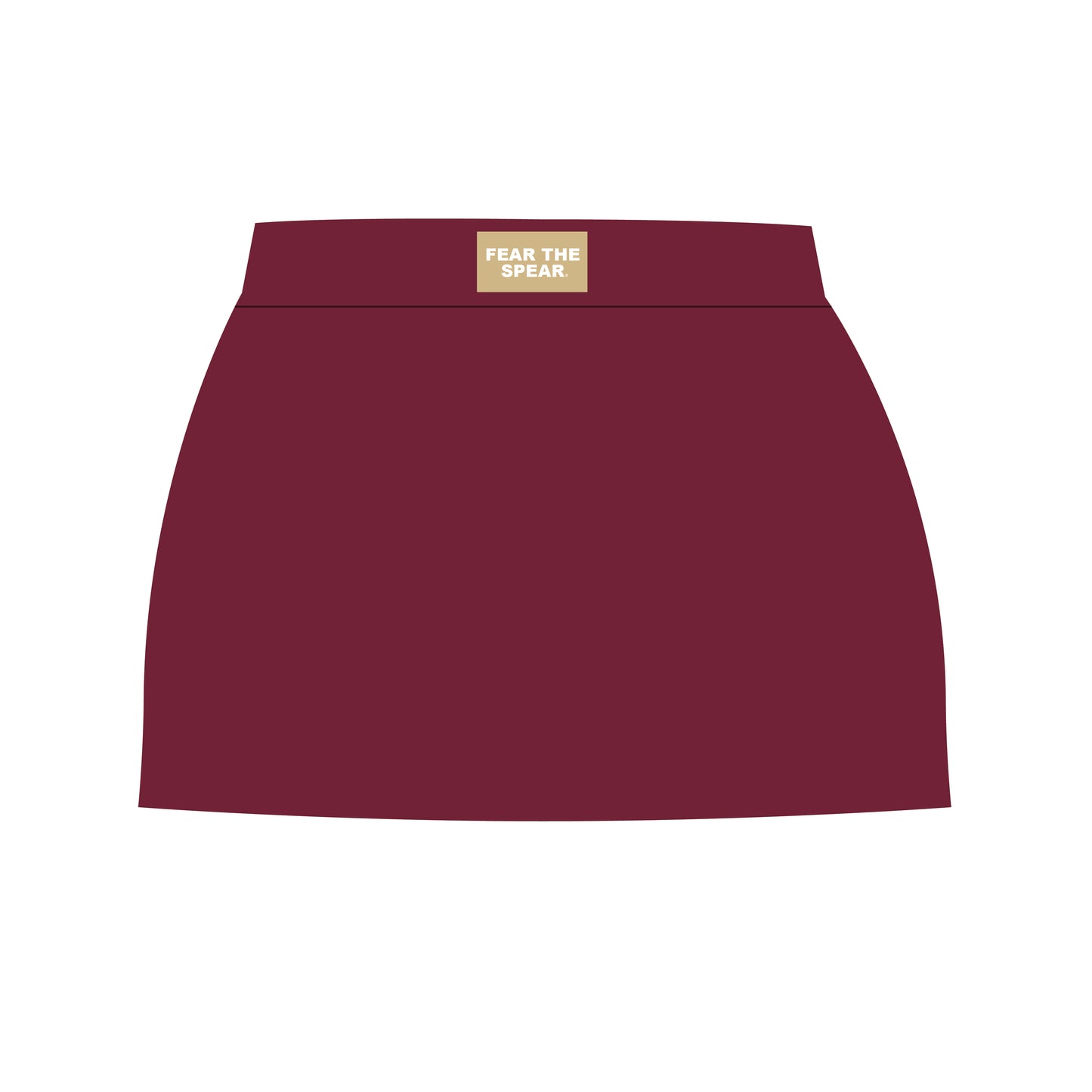 The Hayden High Waisted Skort Fear The Spear Woven Label | Garnet