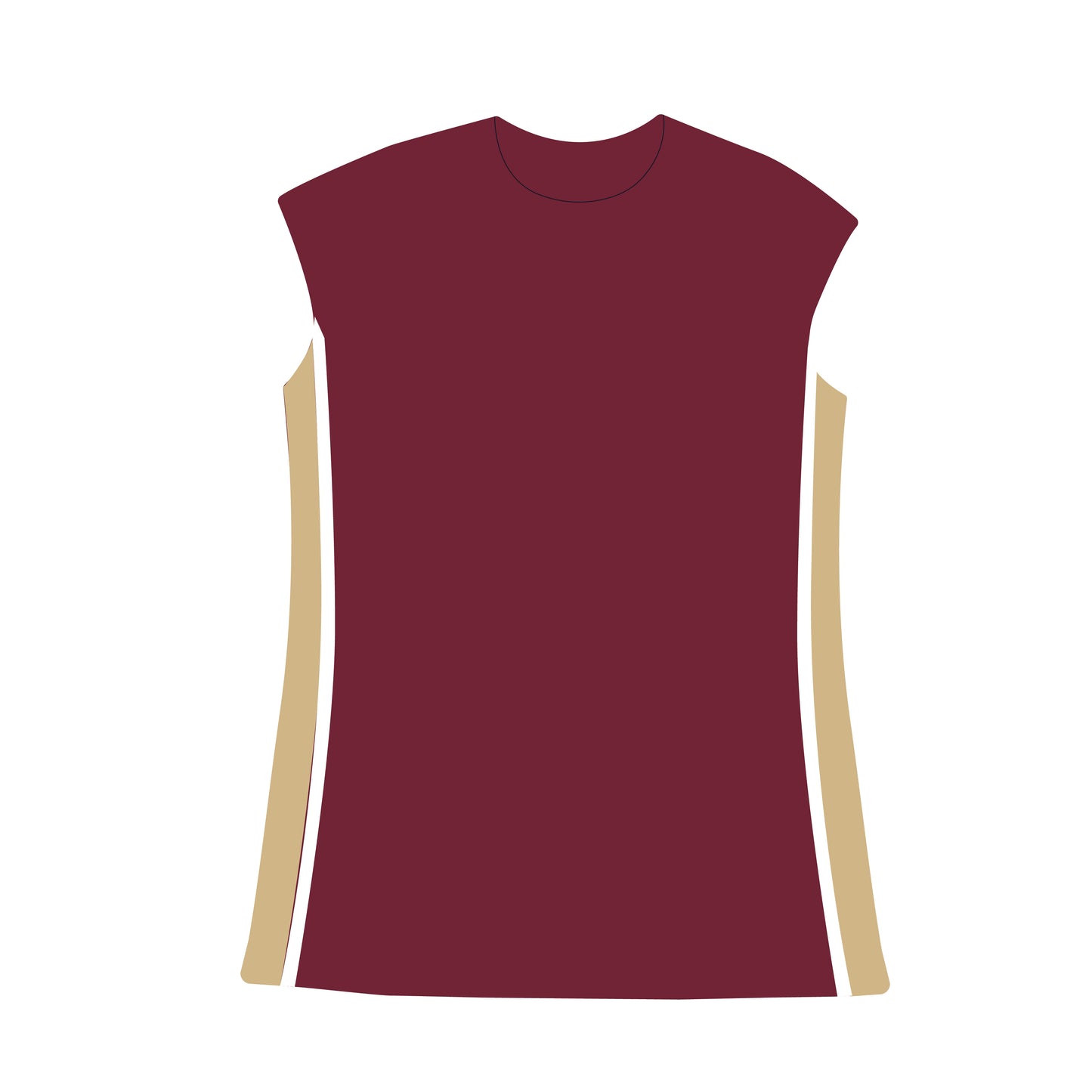 The Campbell Cap Sleeve Dress Fear The Spear Woven Label | Garnet