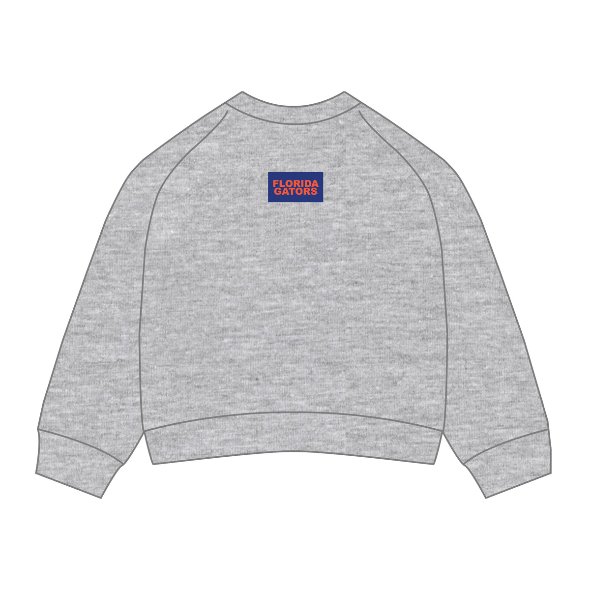 The Ava Airy Crewneck Florida Gators Woven Label | Heather Grey