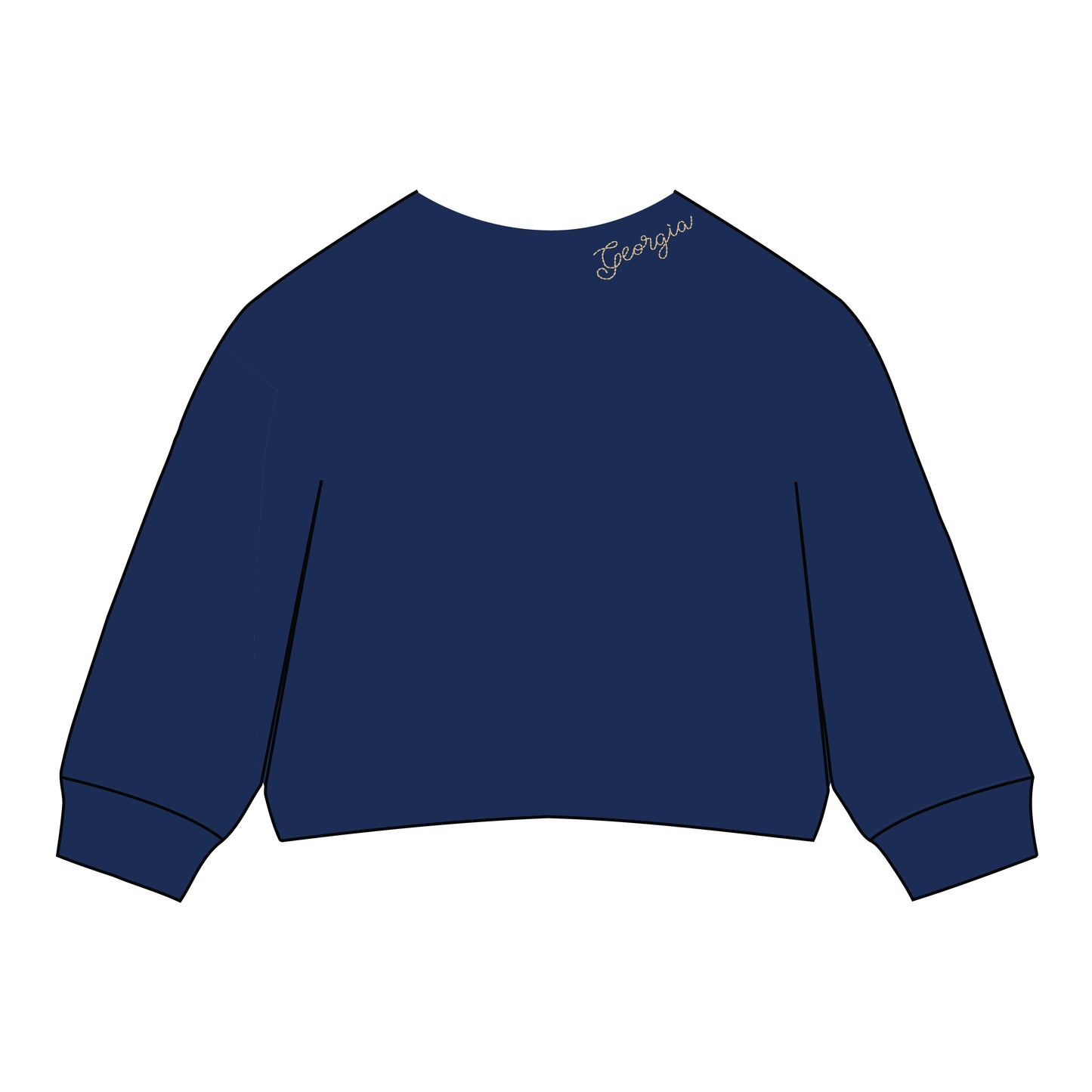 The Lexie Lounge Top Georgia Southern | Navy