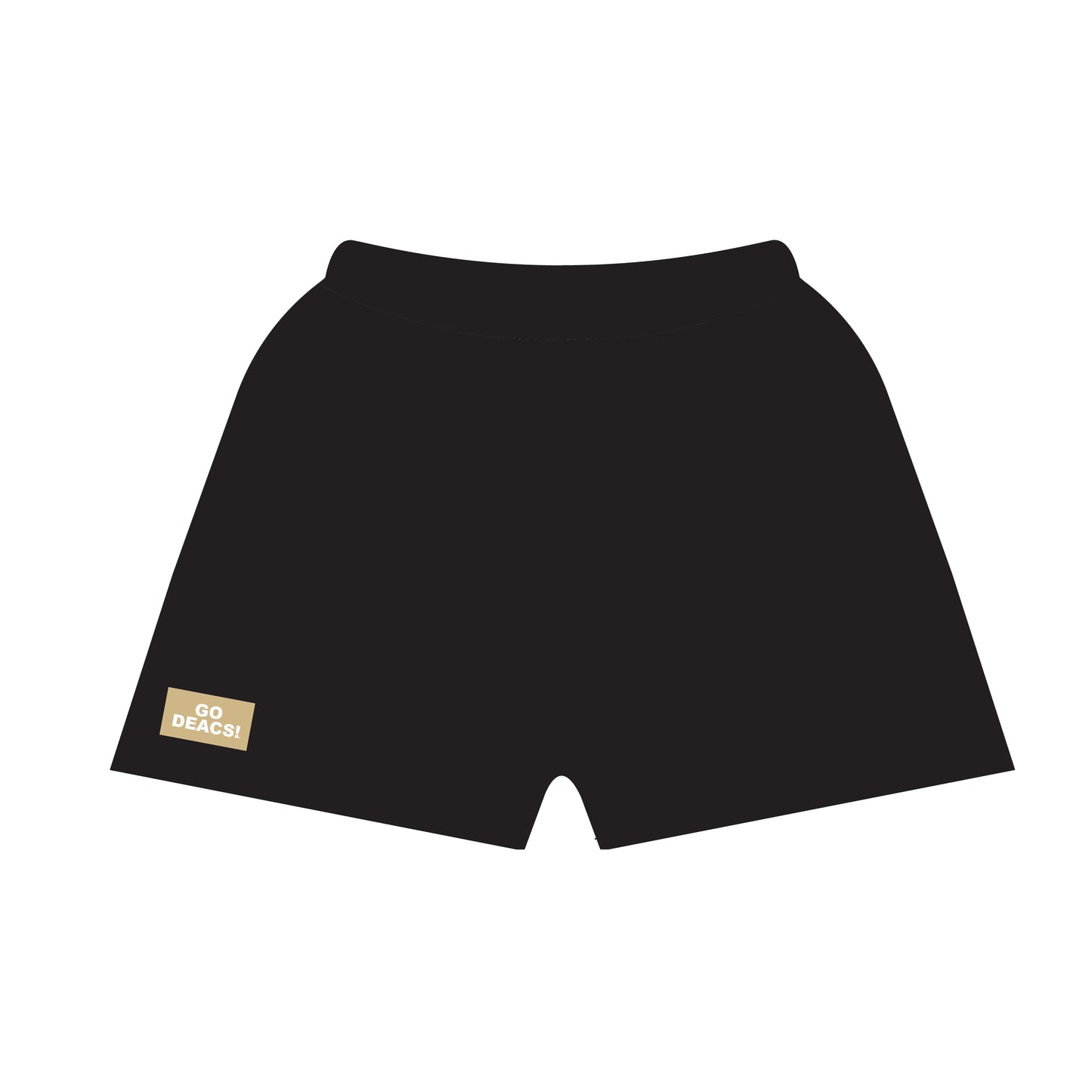 The Becca Shorts Go Deacs Woven Label | Black