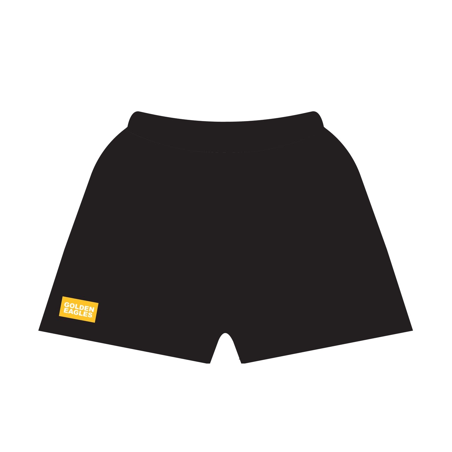The Becca Shorts Golden Eagles Woven Label | Youth Black