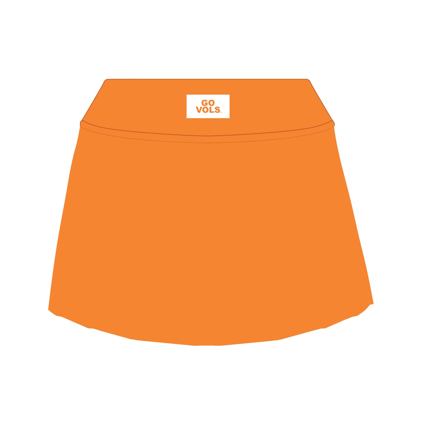 The Alli Tennis Skort Go Vols Woven Label | Bright Orange