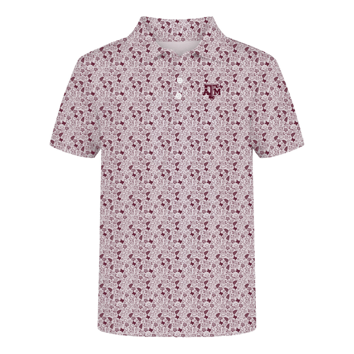 The James Polo Texas A&M | Youth Deep Maroon
