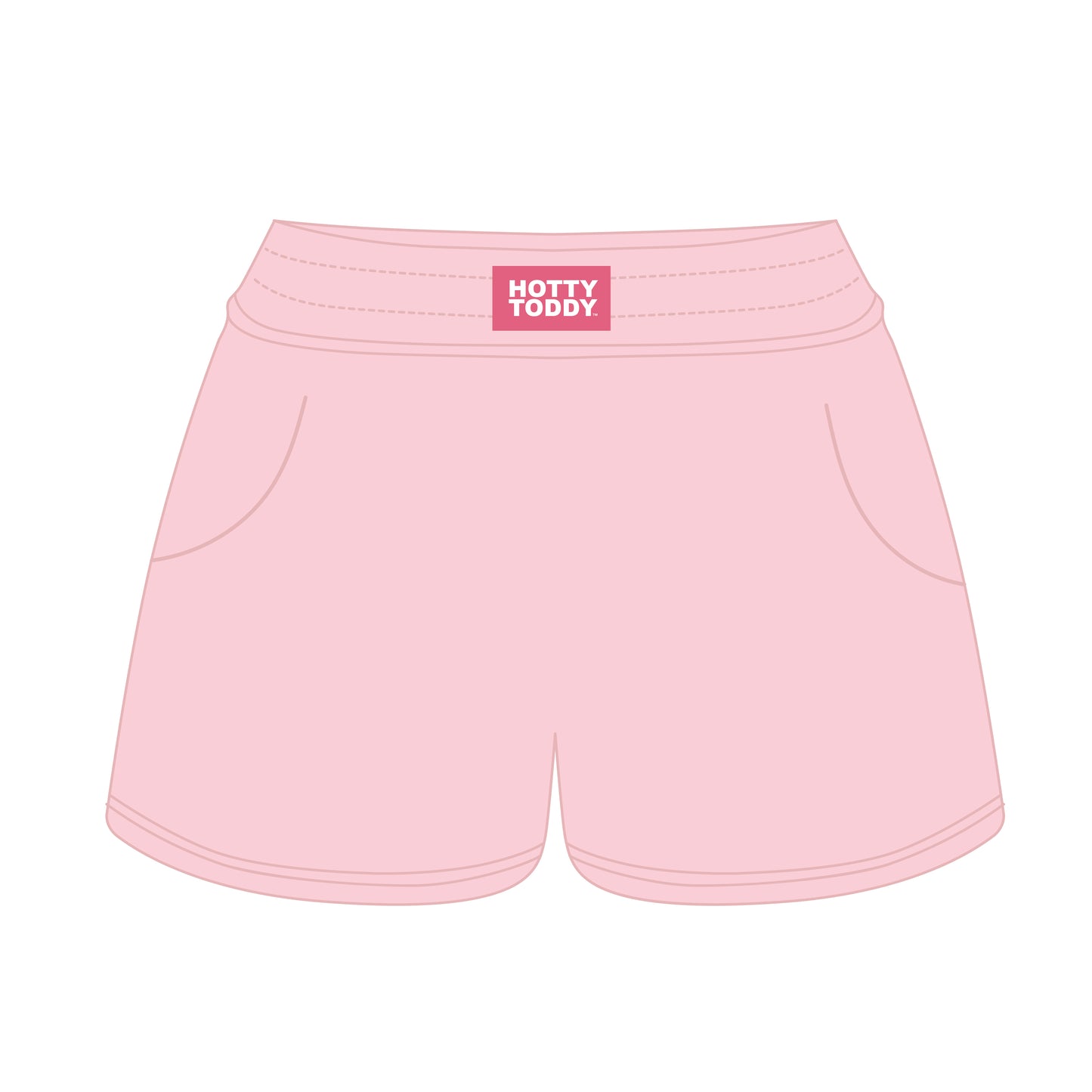 The Ava Airy Shorts Hotty Toddy Woven Label | Youth Pink