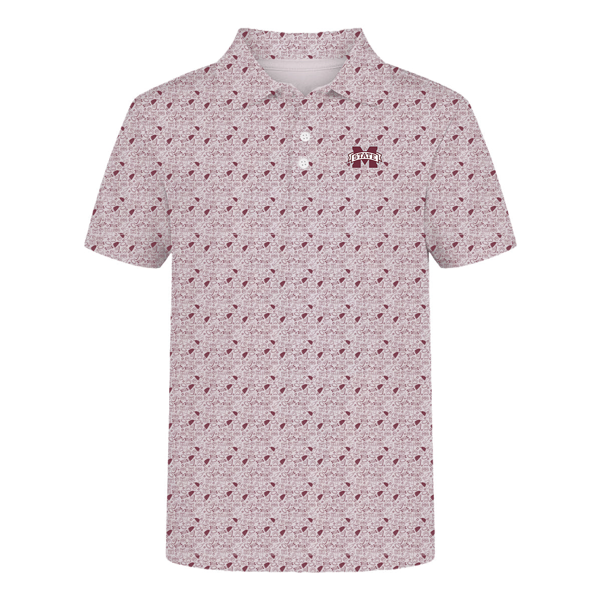 The James Polo Mississippi State | Youth Deep Maroon