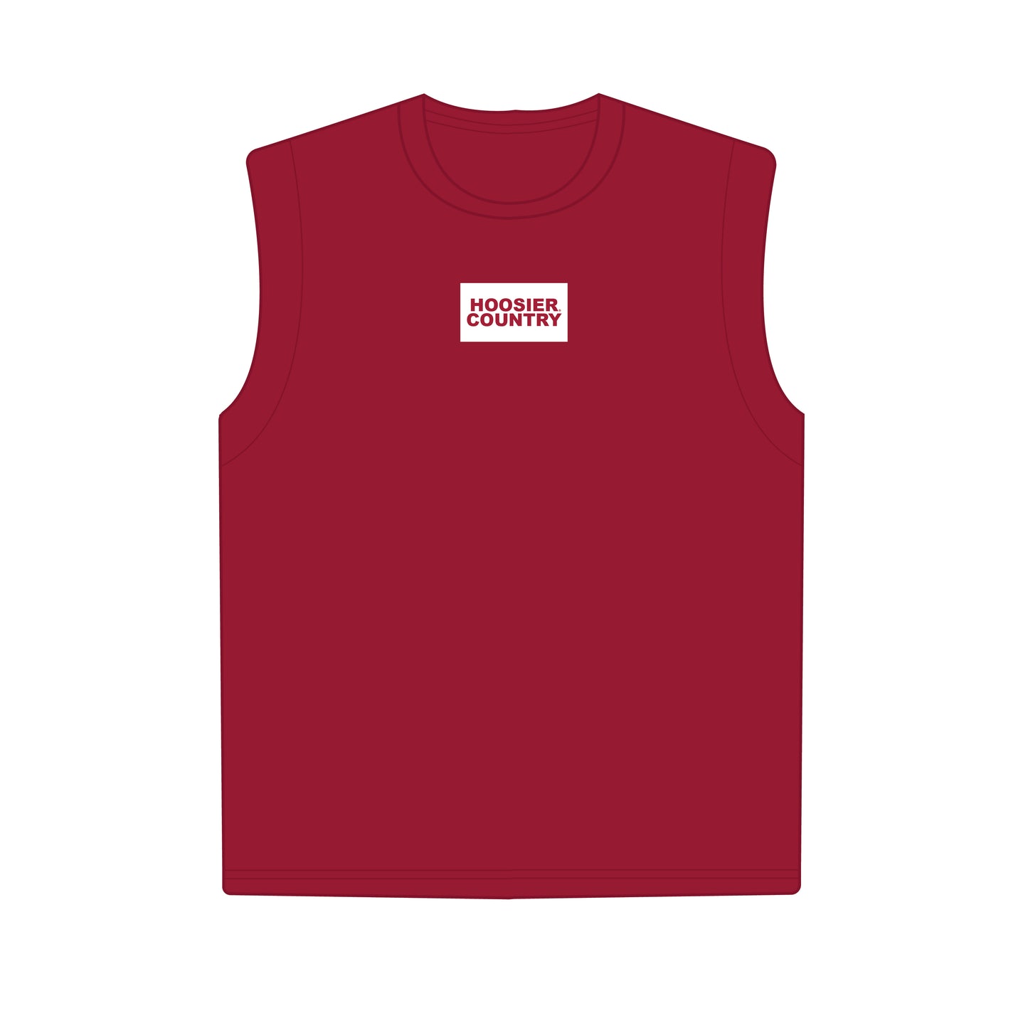 The Anna Active Tank Hoosiers Country Woven Label | Youth Crimson