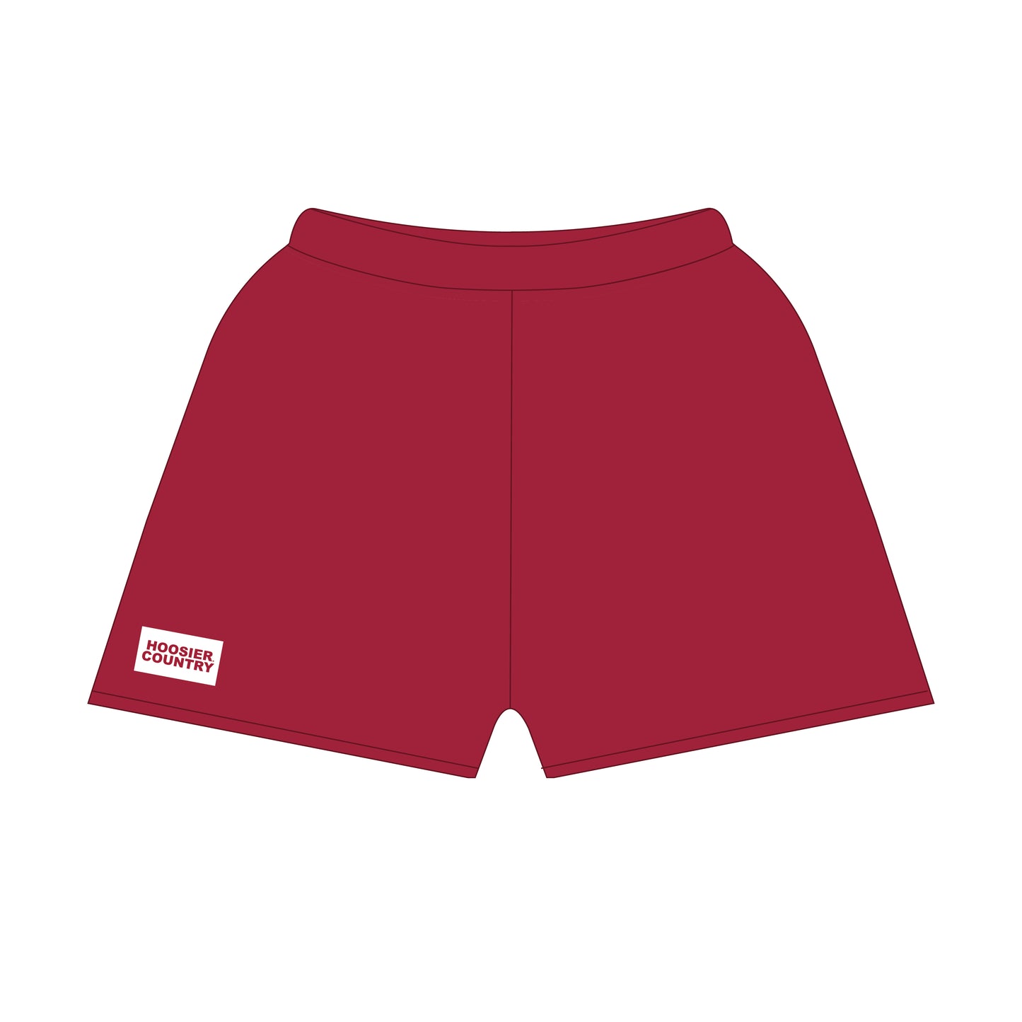 The Becca Shorts Hoosiers Country Woven Label | Youth Crimson