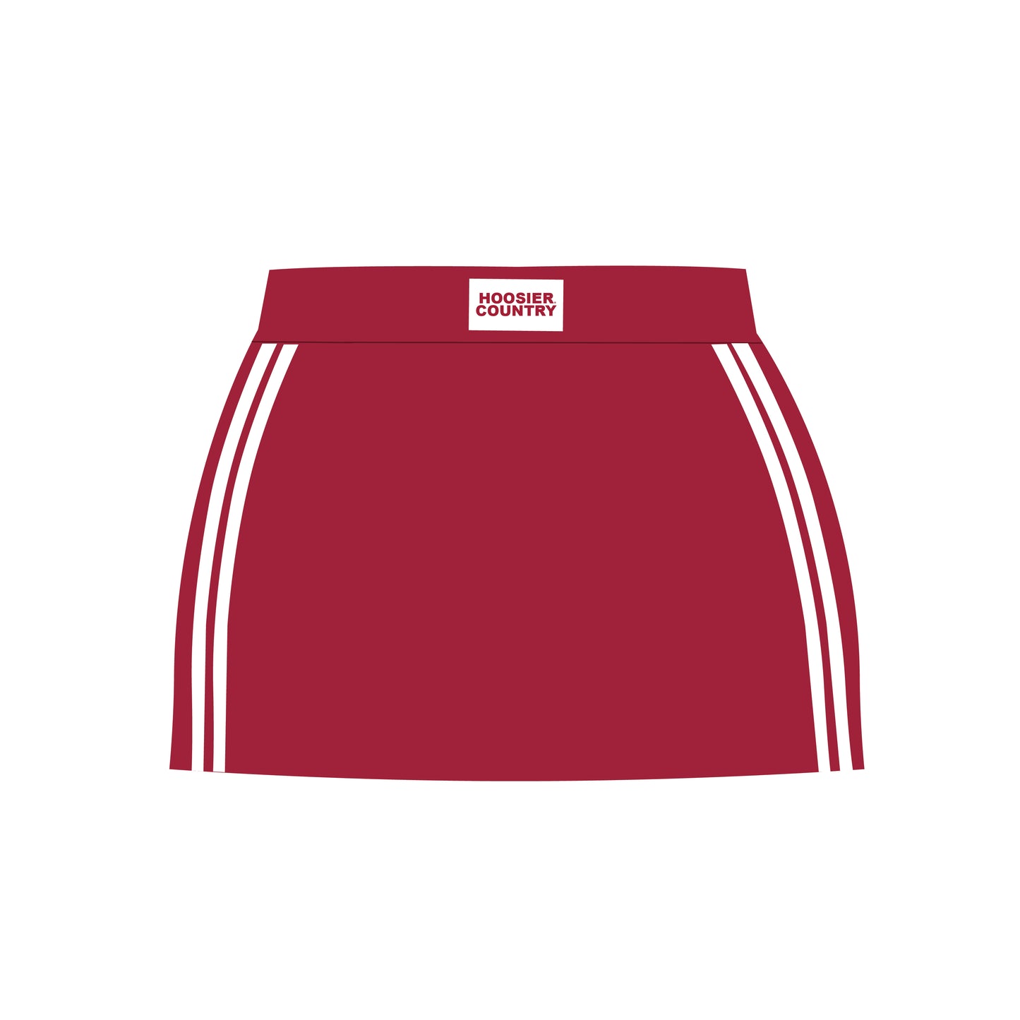 The Savannah Sporty Skort Hoosier Country Woven Label | Youth Crimson