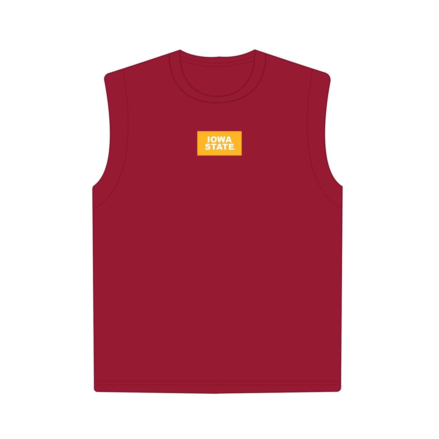 The Anna Active Tank Iowa State Woven Label | Crimson