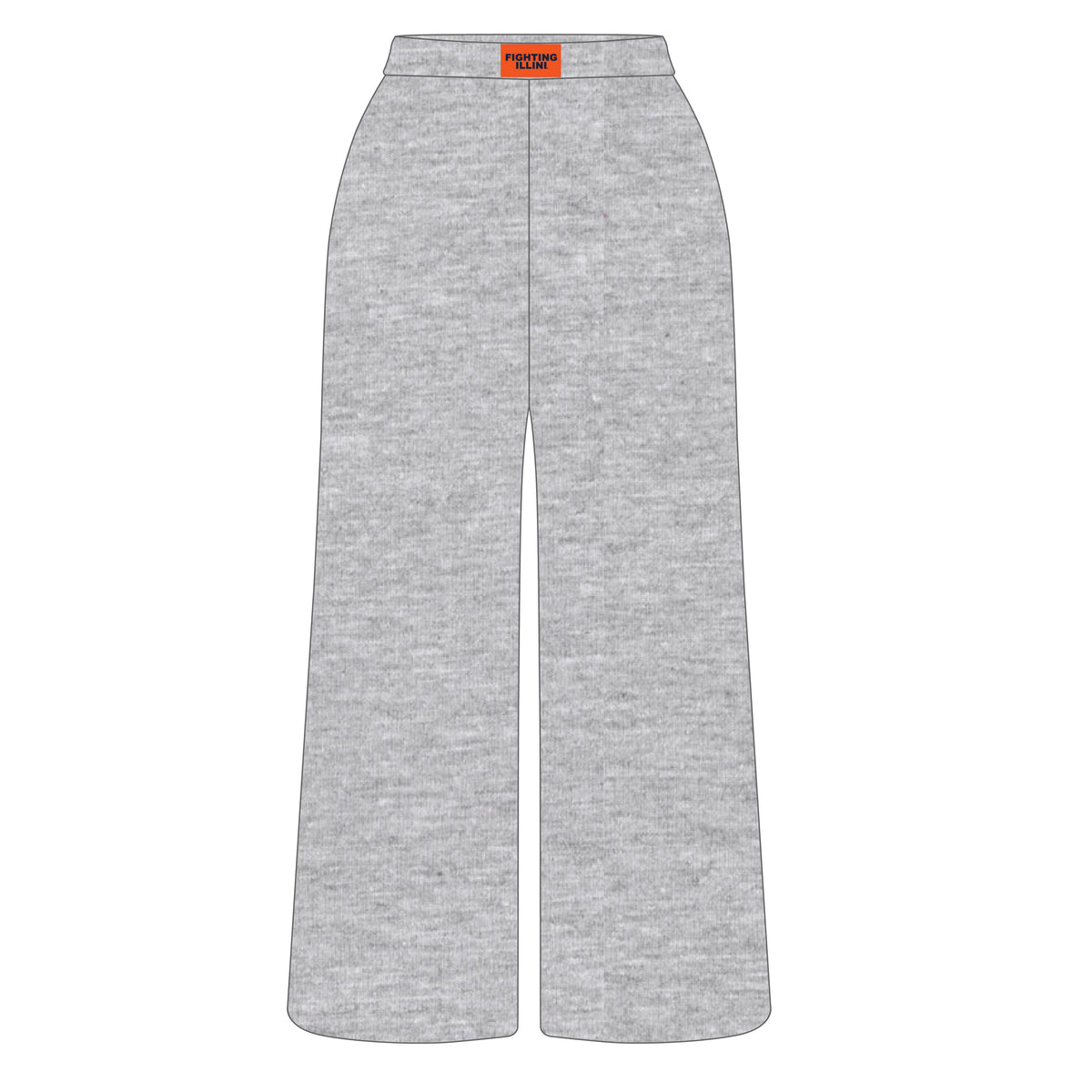 The Ava Airy Pants Fighting Illini Woven Label | Youth Heather Grey
