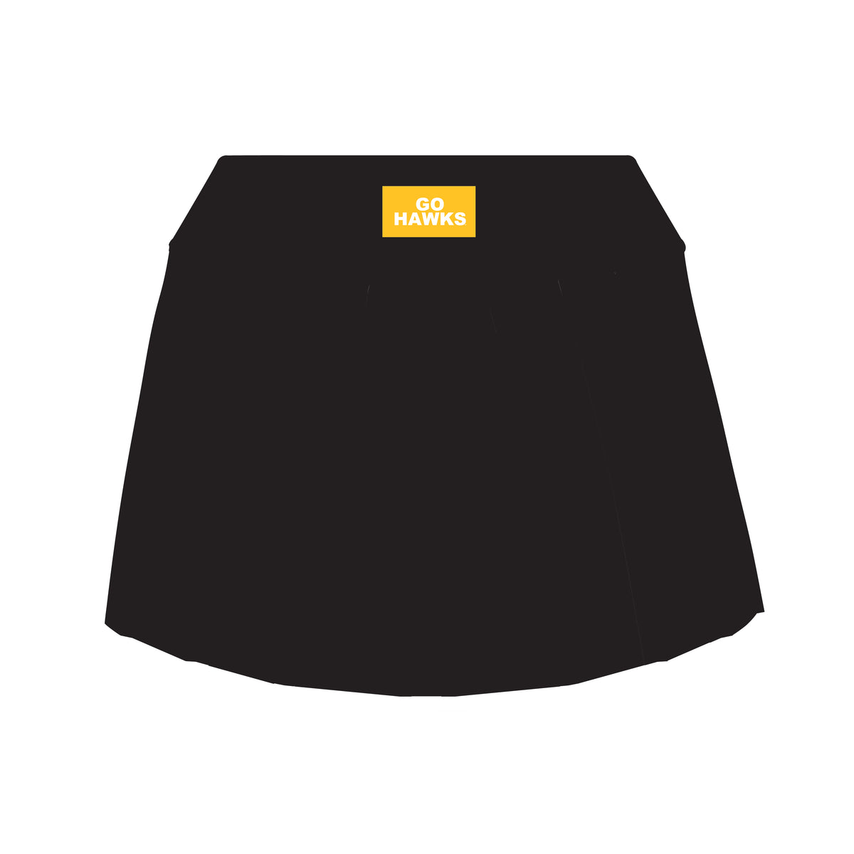 The Alli Tennis Skort Go Hawks Woven Label | Black