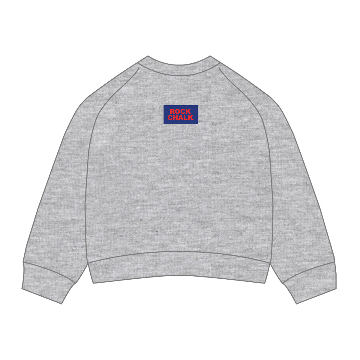 The Ava Airy Crewneck Rock Chalk Woven Label | Heather Grey