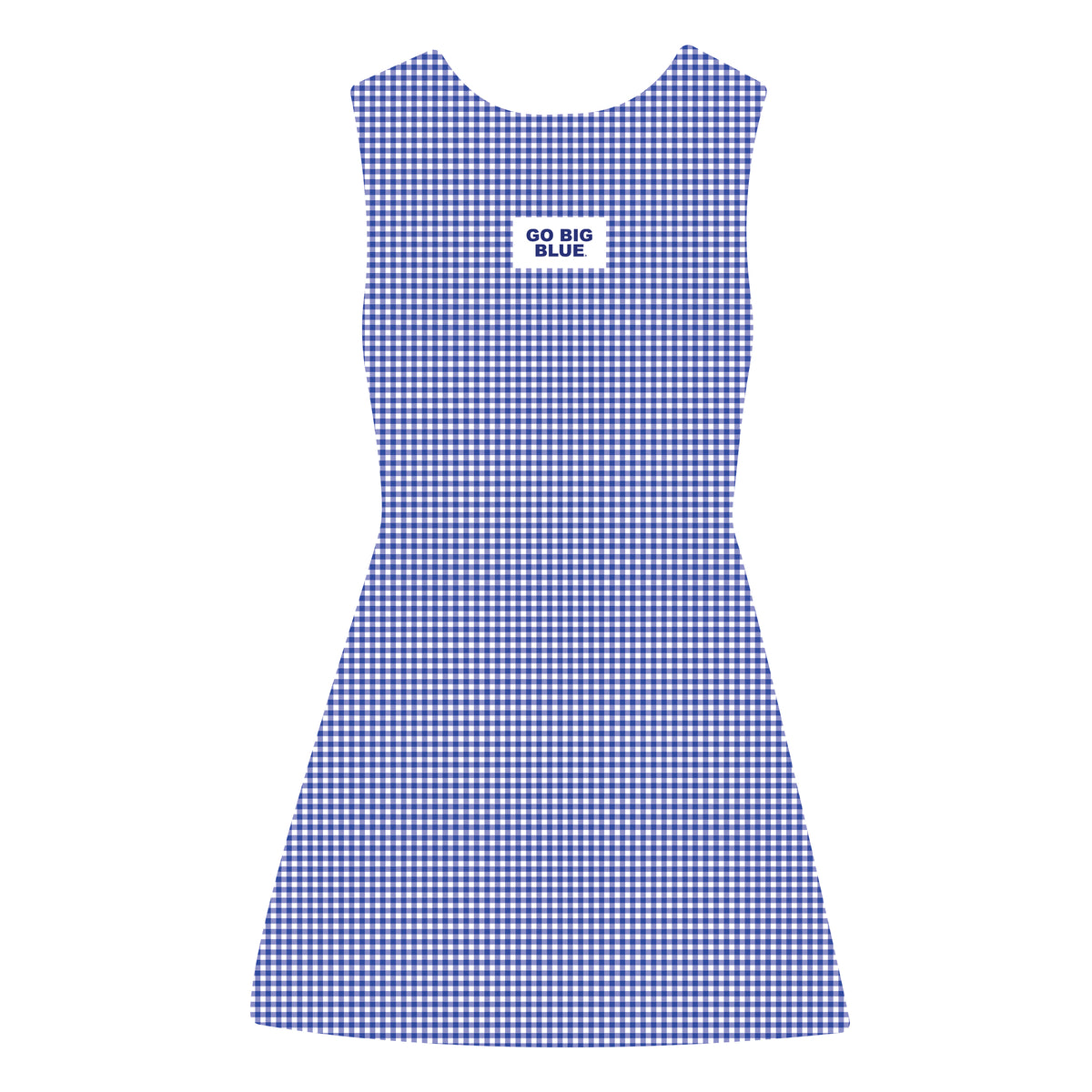 The Grace Gingham Dress Go Big Blue Woven Label | Royal