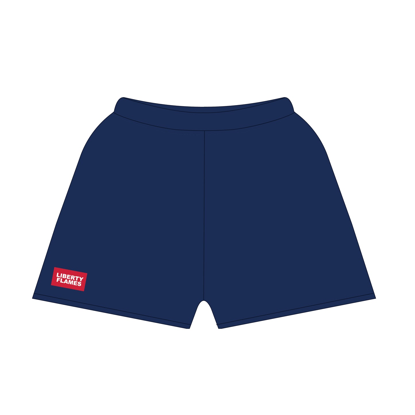 The Becca Shorts Liberty Flames Woven Label | Navy
