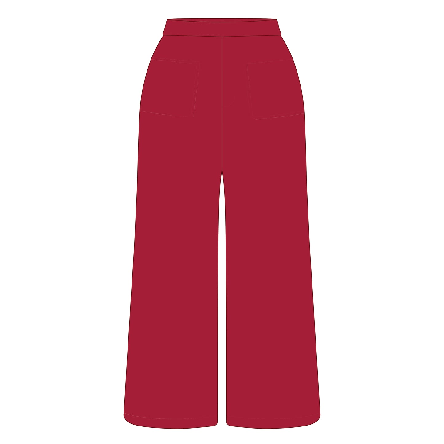 The Ava Airy Pants The Ville Woven Label | Crimson