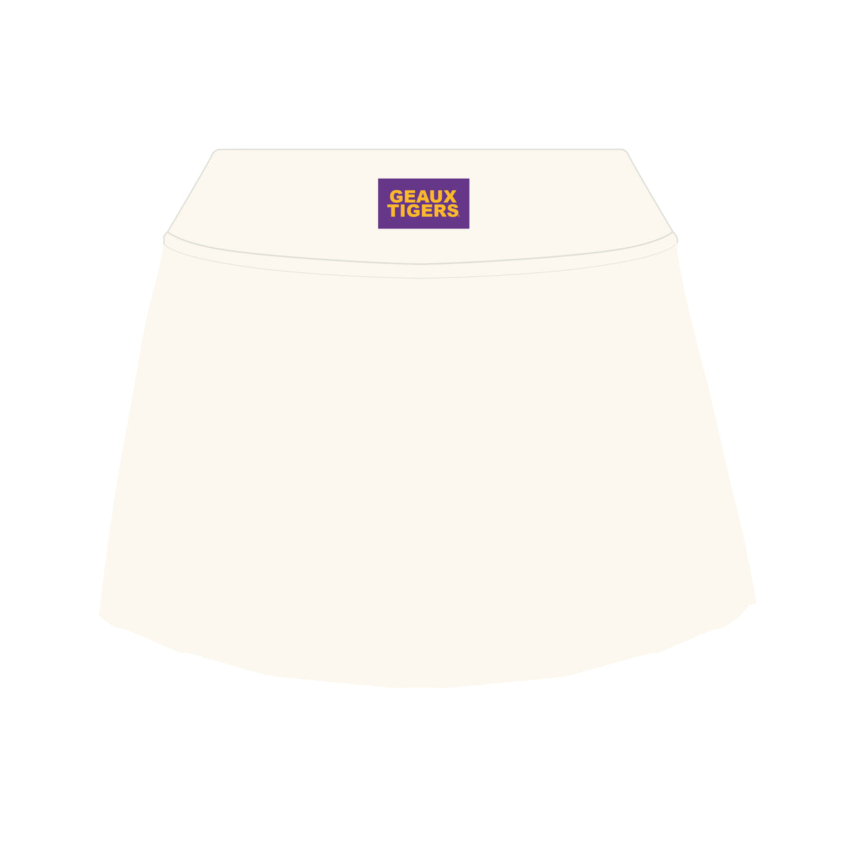 The Alli Tennis Skort Geaux Tigers Woven Label | Bone