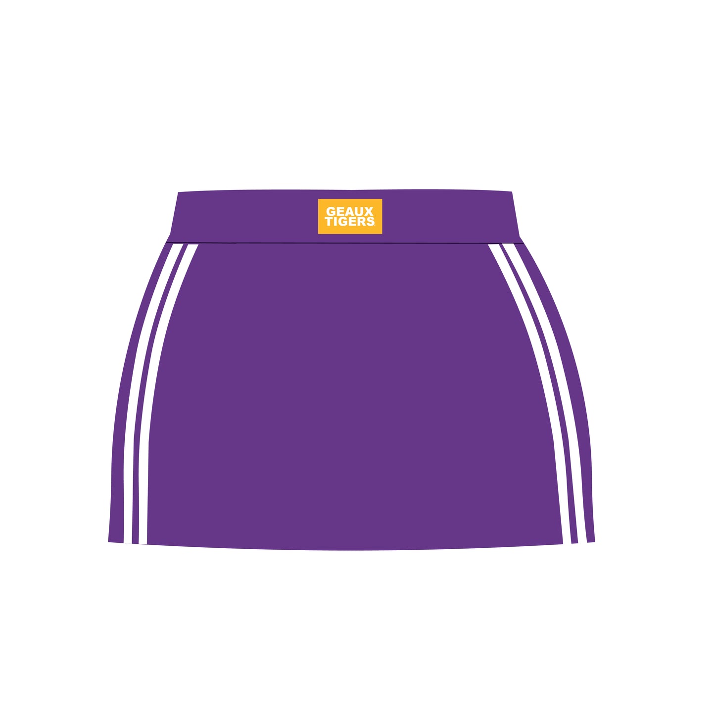The Savannah Sporty Skort Geaux Tigers Woven Label | Youth Purple