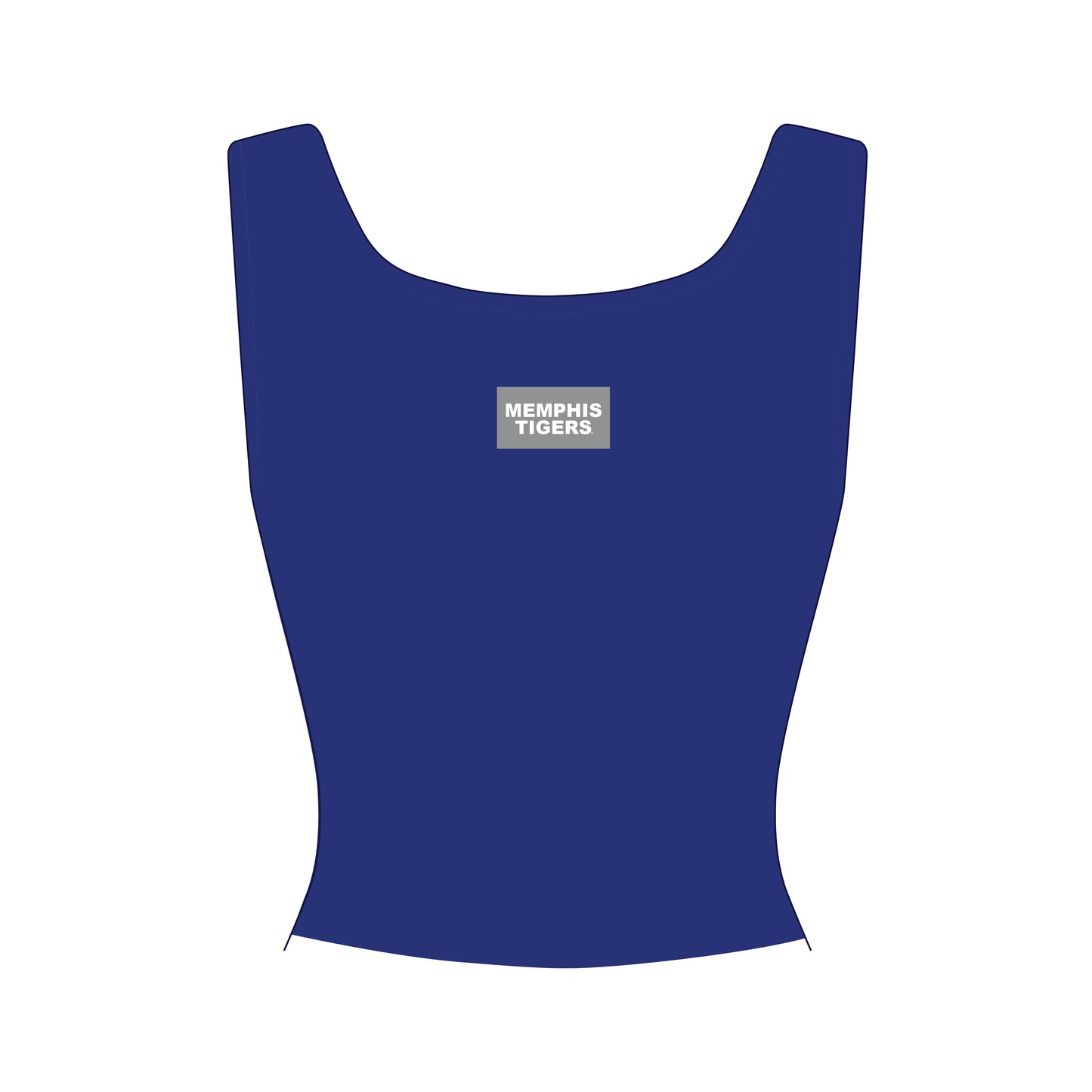 The Alli Ribbed Tank Memphis Tigers Woven Label | Royal