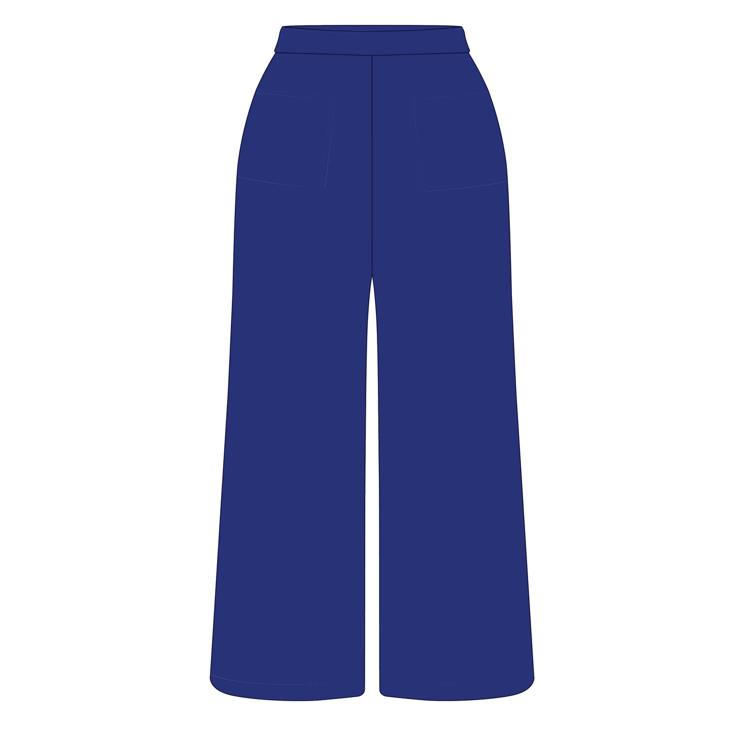The Ava Airy Pants Memphis Tigers Woven Label | Royal