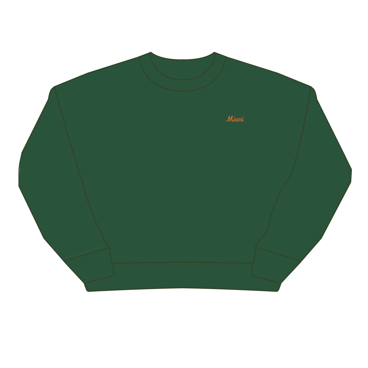 The Brooke Solid Crewneck Miami | Youth Green