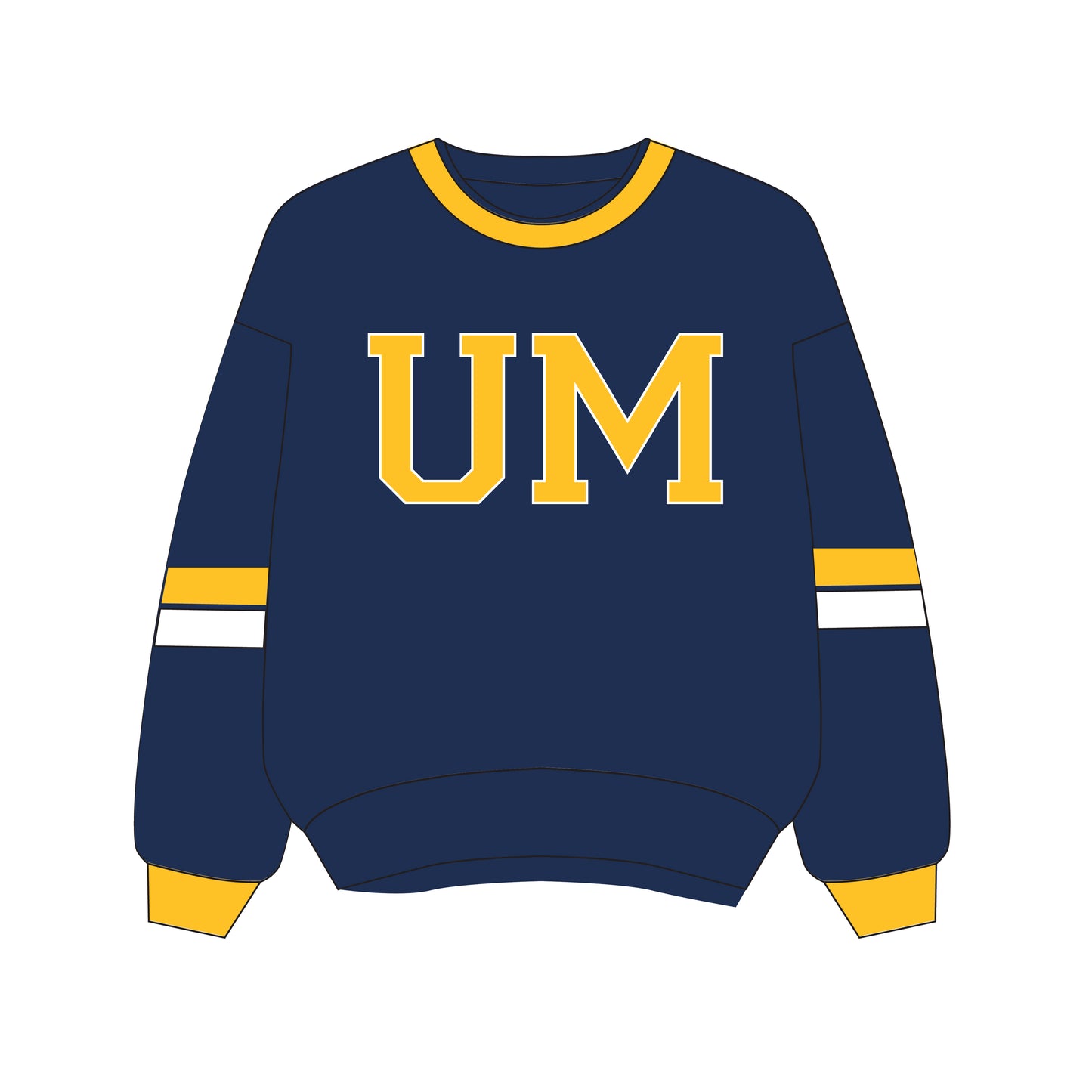 The Virginia Varsity Crewneck Michigan | Navy