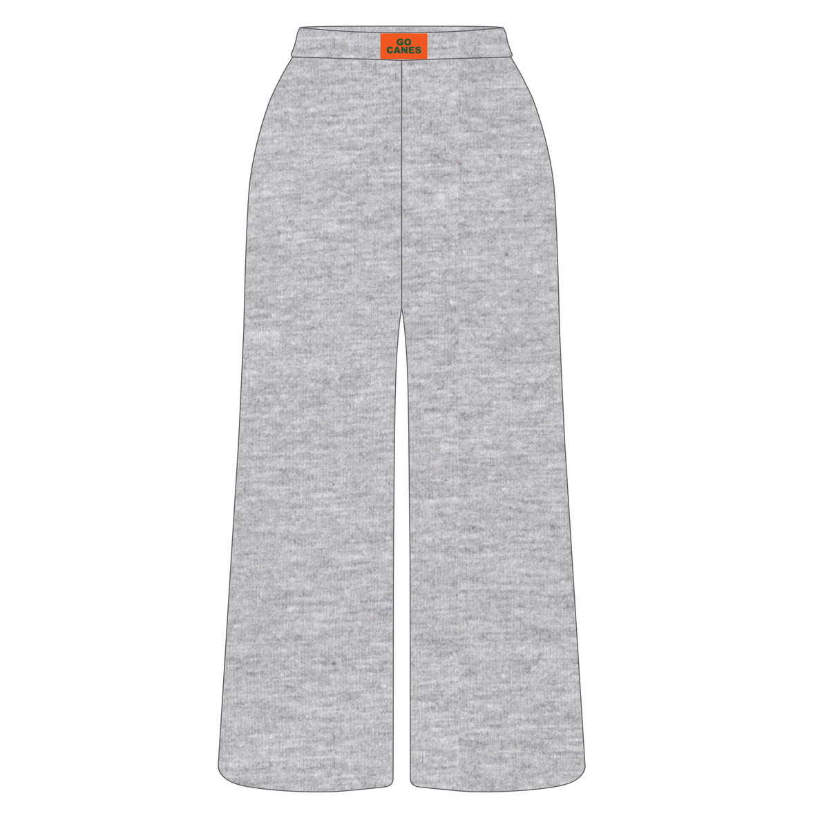 The Ava Airy Pants Go Canes Woven Label | Heather Grey