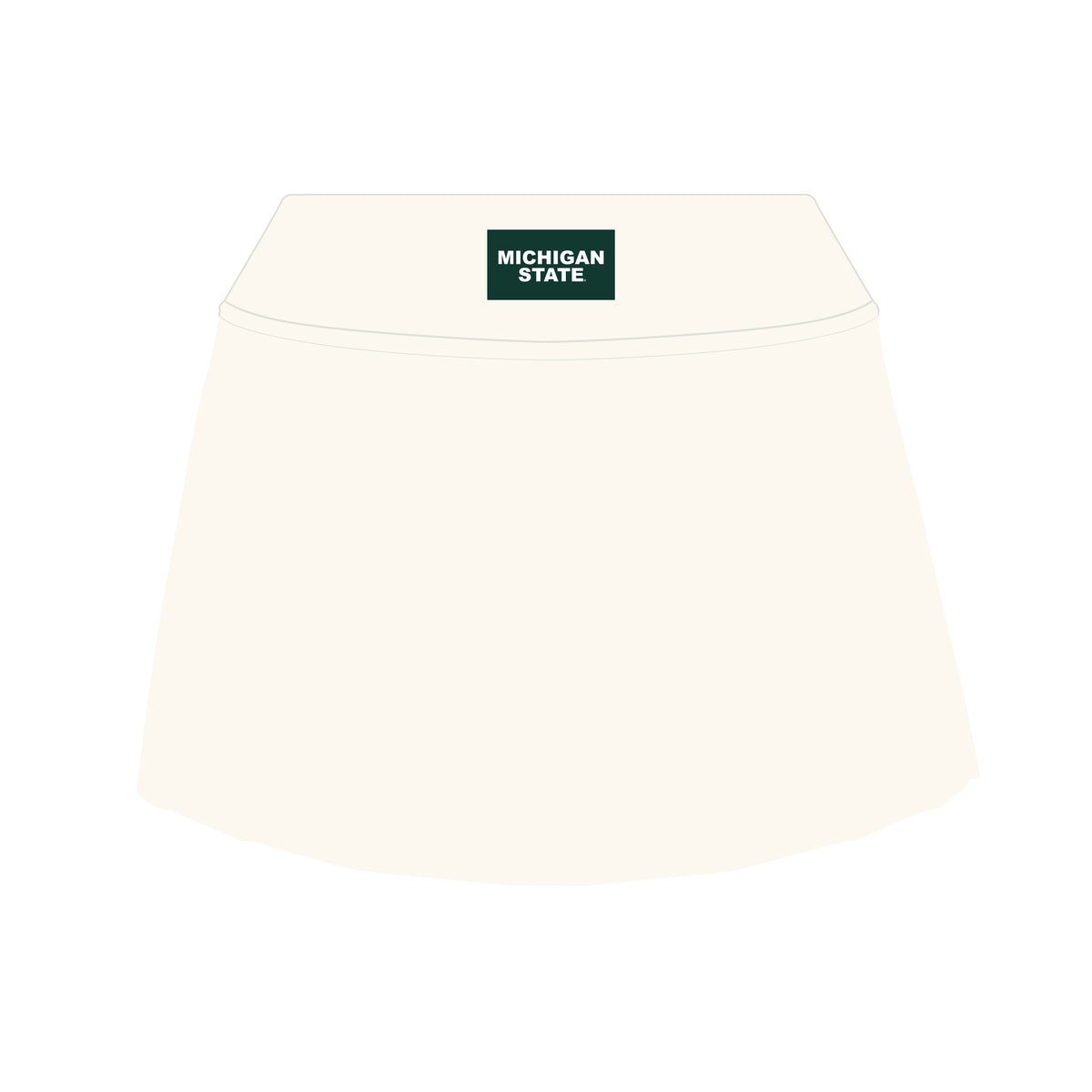 The Alli Tennis Skort Michigan State Woven Label | Bone