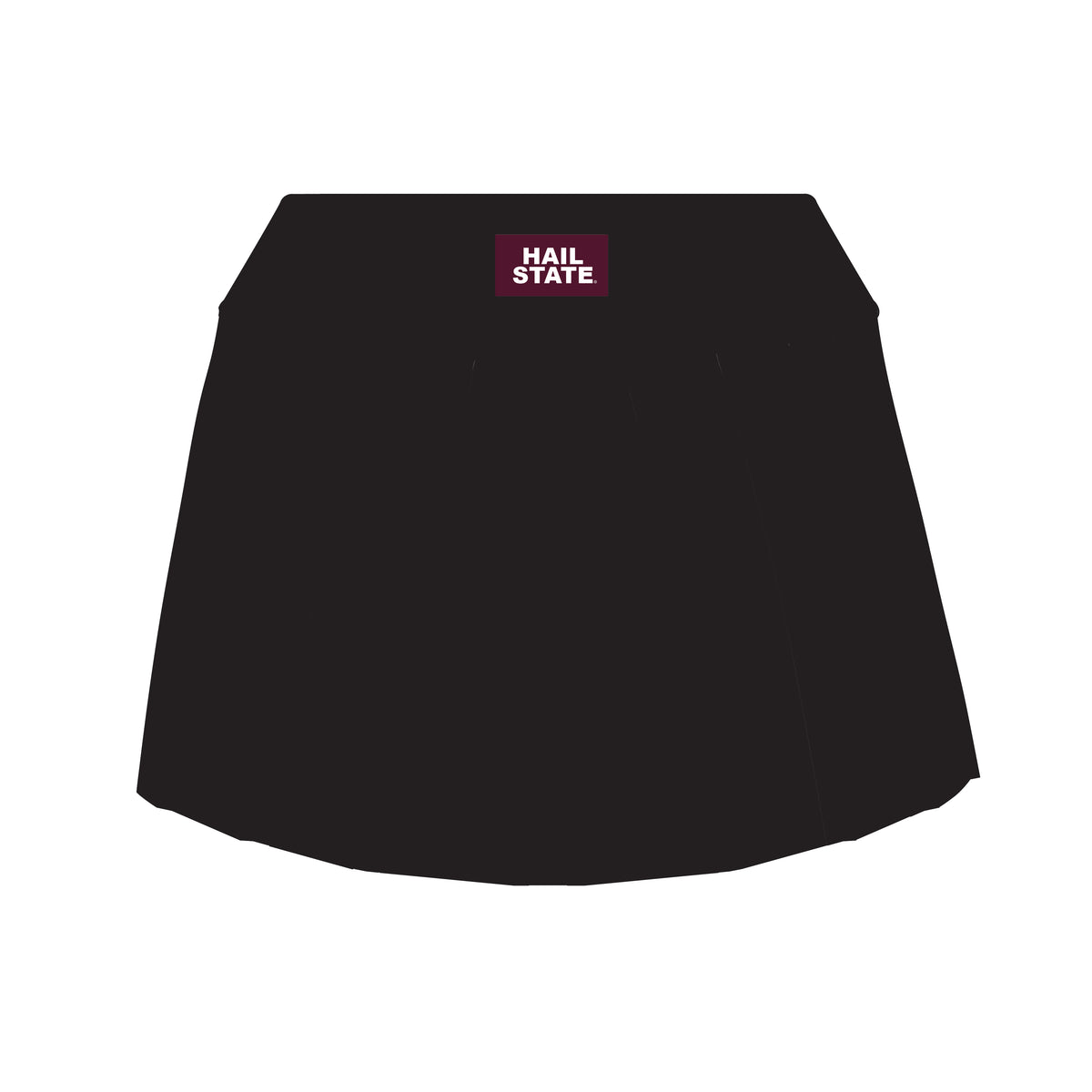 The Alli Tennis Skort Hail State Woven Label | Black