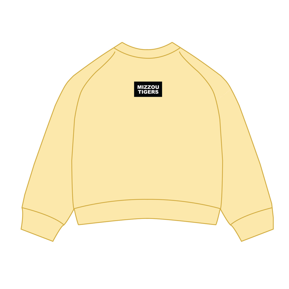 The Ava Airy Crewneck Mizzou Tigers Woven Label | Butter