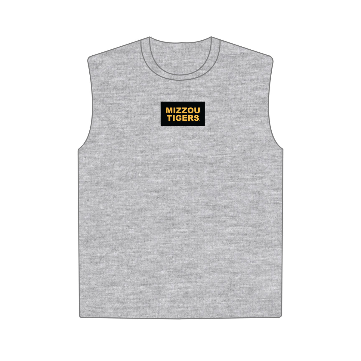 The Anna Active Tank Mizzou Tigers Woven Label | Heather Grey